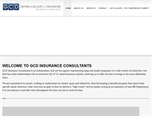 Tablet Screenshot of gcdinsurance.com